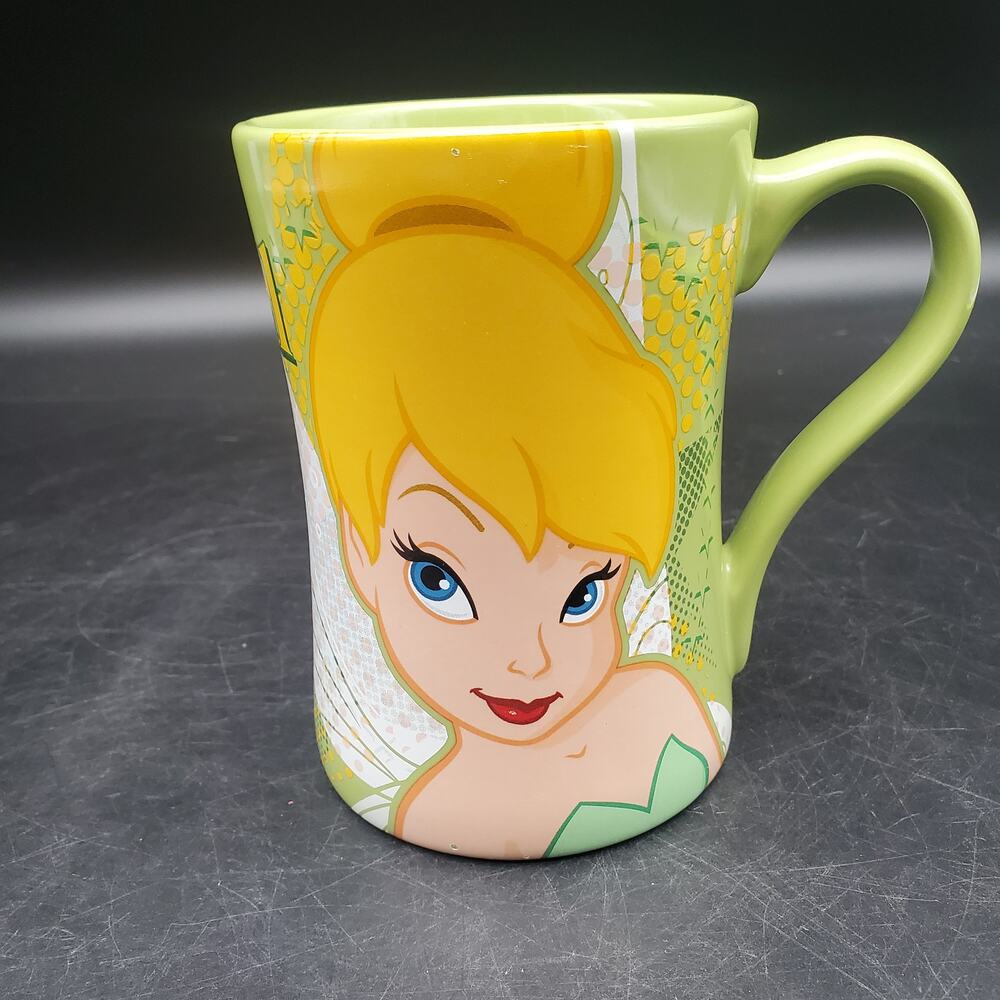 Disney Store Exclusive Tinker Bell Sassy & Blonde Green Coffee Mug Fairies